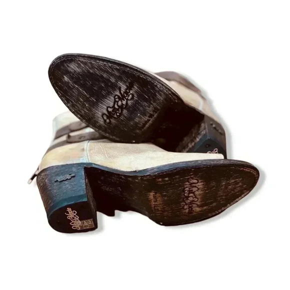 Miss Macie Distressed Leather Ankle Boots NWT - Picture 6 of 7